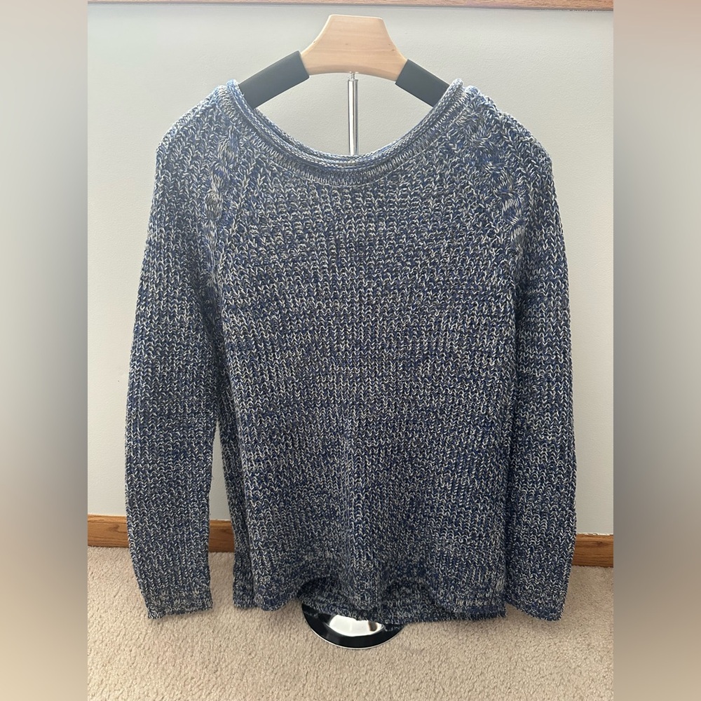 Blue and Gray knit sweater